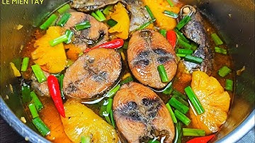 CÁ NGỪ KHO THƠM - KHÓM thịt cá dai ngon nước kho sánh kẹo lên màu đẹp - Tú Lê Miền Tây