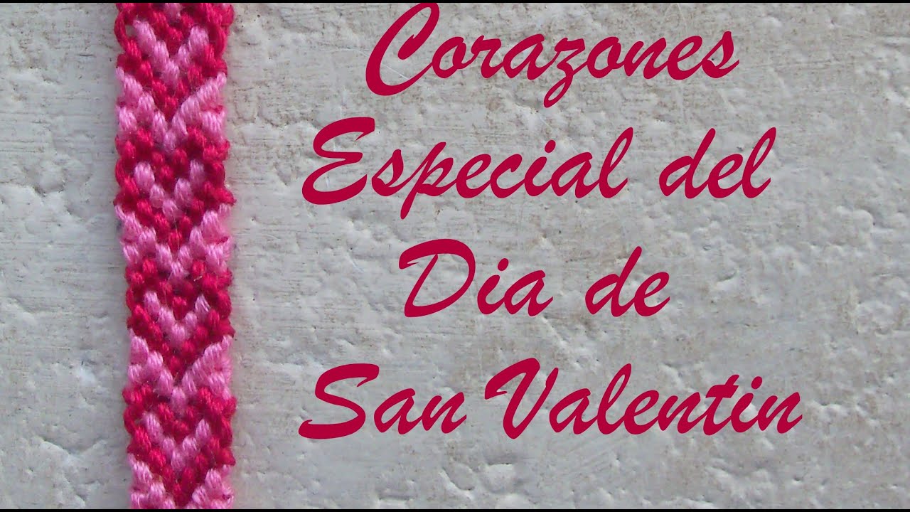 Pulsera de Hilo: Corazones San Valentin (remake)