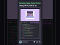 Image Color Picker HTML CSS 📌🔥 #cssanimation #shorts