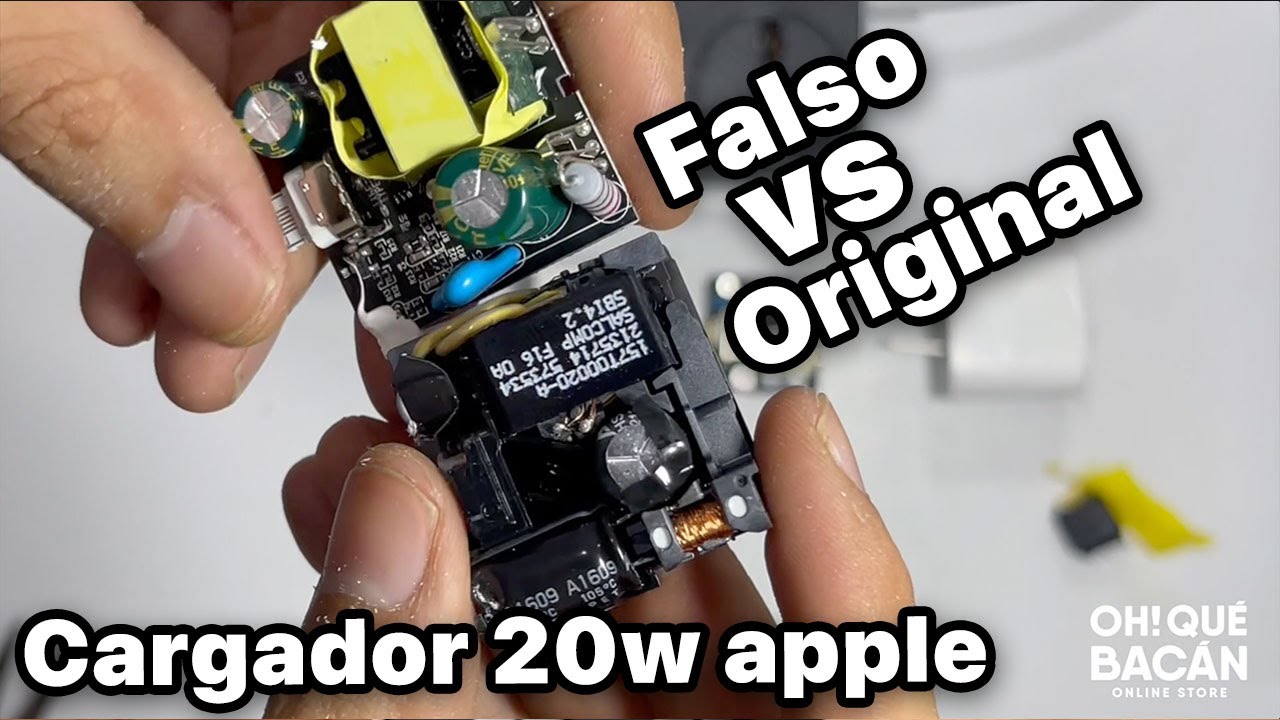 Cargador 20w de iPhone original VS copias de distinta calidad Test