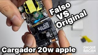 Cargador 20w de iPhone original VS copias de distinta calidad | Test con máquina y Teardown