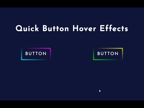 Quick Button Hover Effects @Ai_Tls