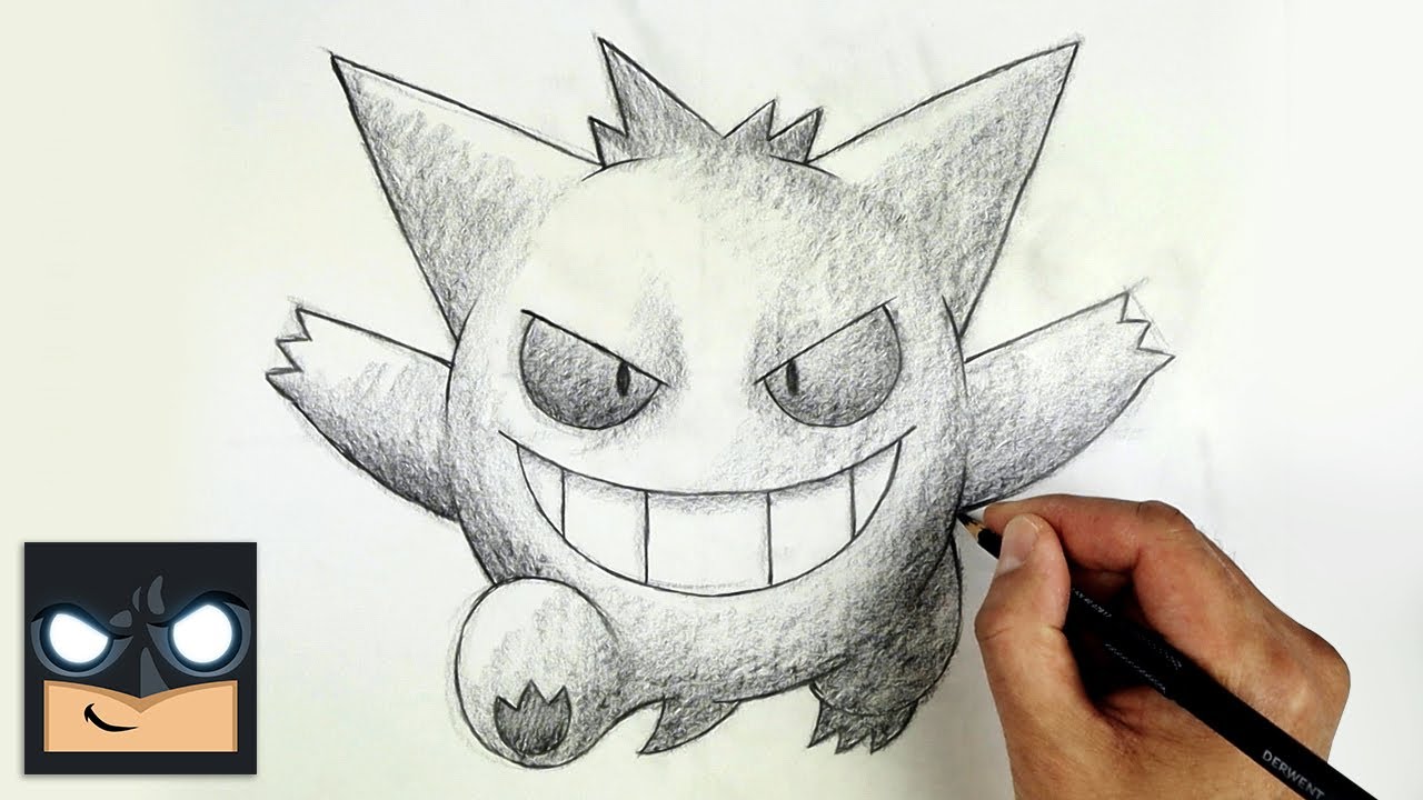 How To Draw Gengar  Pokemon Sketch  YouTube