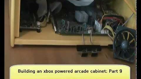 Building an xbox powered arcade cabinet part 9: Fitting amp, speakers and lighting