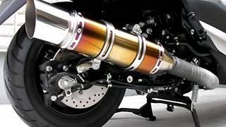 YAMAHA Majesty YP250 "4D9" with WirusWin Exceed Titanium Ehaust Note