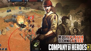 Company of Heroes 3 Multiplayer Gameplay | 1x1 Road to Tunis | CoH3 No Commentary