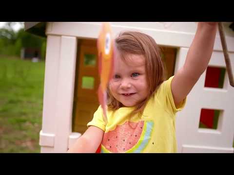 Домик Smoby на сваях с горкой