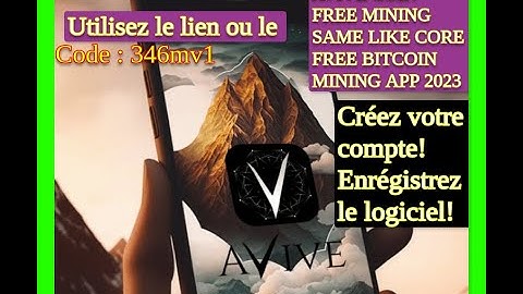 Avive Coin Airdrop I Avive Network Mining I Coin similaire à CORE I Comment créer un compte