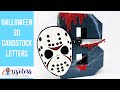 Halloween 3D Letters | Cardstock Letters | Assembly Tutorial for B in Boo | BOO Letters | Cricut