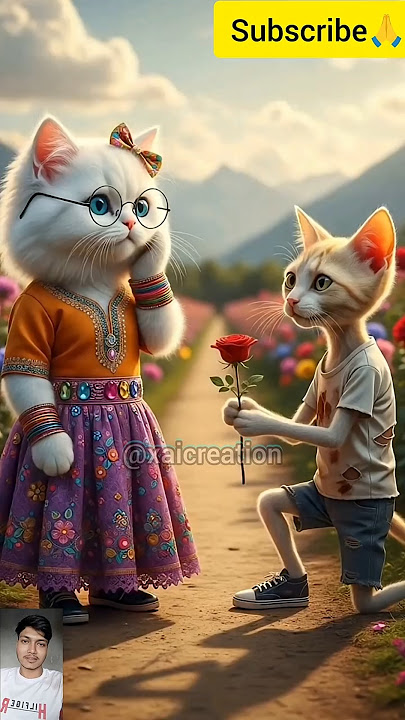 mew mew mew 🐾 || Love Wrapped in Silent Pain🥺|| #ai #cat #cute #love #pain