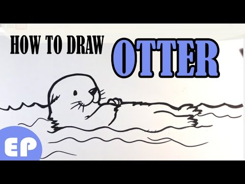 Featured image of post River Otter Drawing Easy Sea otter belongs to the region of northern and eastern north pacific ocean