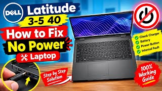Information Dell Latitude 3540 No Power Fix 🔧 | Laptop Not Turning On Step-by-Step Solution Update