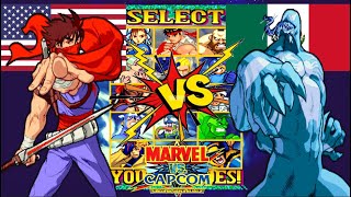 Marvel vs Capcom - clash of super heroes Burning Fists -X- vs DRPEPPER