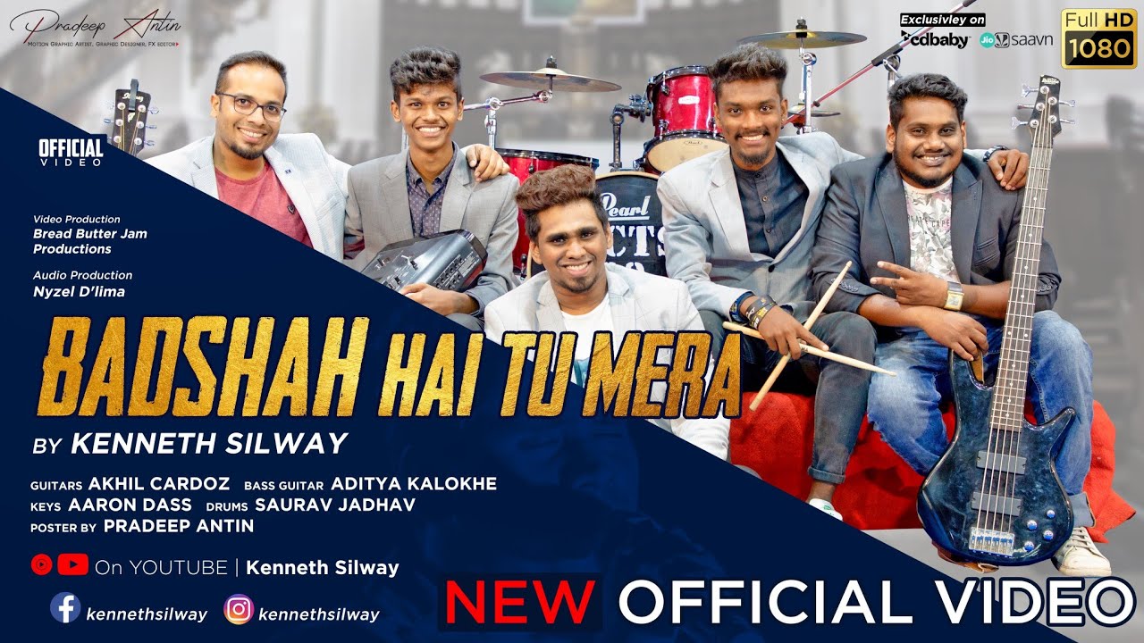 New Hindi Christian Dance Song 2020  Badshah Hai Tu Mera  Kenneth Silway
