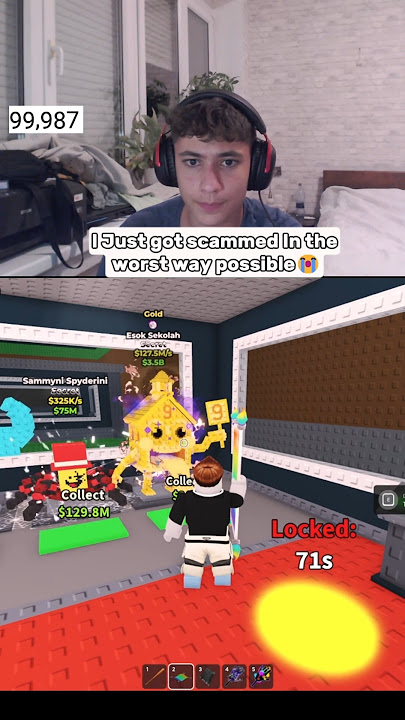 I got scammed on Steal a Brainrot 😭 #roblox #shorts