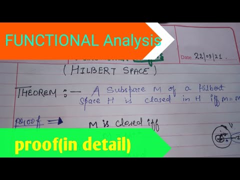 Functional Analysis mathematics