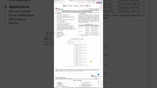 Shift Register datasheet Explained #embeddedsystems #microcontroller #ledmatrix