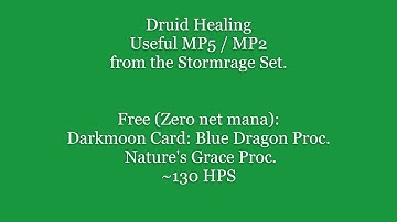 WoW Classic - Druid Healing. Increasing HPS with no net mana cost.