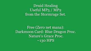 WoW Classic - Druid Healing. Increasing HPS with no net mana cost.