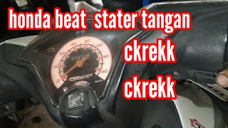 Honda beat F1 injeksi stater tangan ckrekk cekrekk ,.. tips cara servis diwayan motor channel