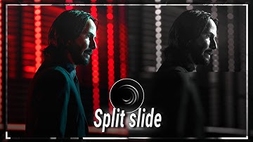 Split slide transition tutorial | Alight motion (+Preset)