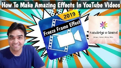How to Add Freeze Effect for Video Clips Using Cyberlink Power Director Hindi Tutorial by #KIG Amit.