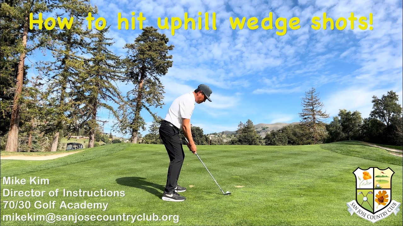 How to hit uphill wedge shots! YouTube