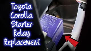 How To Replace The Starter Relay On A 2003 2004 2005 2006 2007 2008 Toyota Corolla