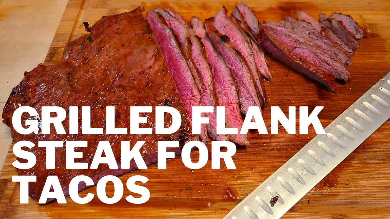 Marinated and Grilled Flank Steak I Carne Asada Tacos on er Kettle