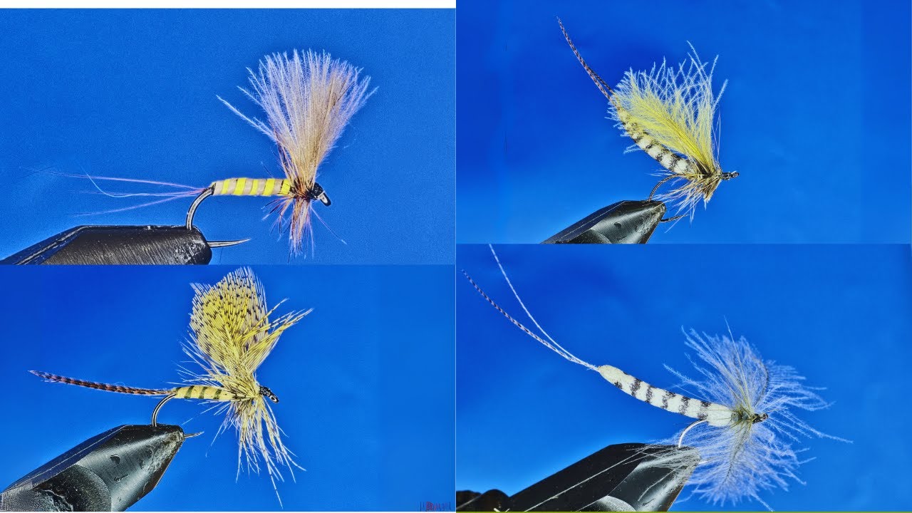 Adam Sikora - Muchy na spontanie 16, Żółta jętka majowa: dwie suche i spent,  jęteczka  z łosia.