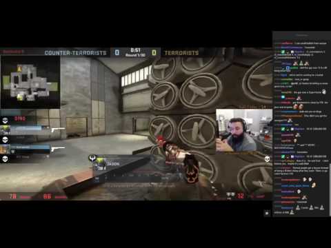 Hackers make MOE_TV cheat on esea games and play in their team.(With twitch chat)