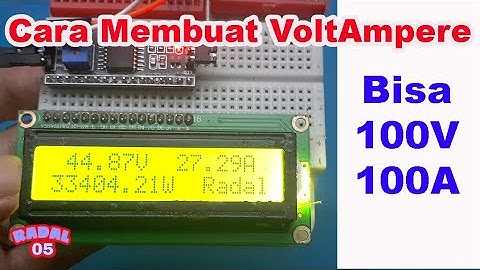 Watt Meter ➖Membuat Volt Ampere Digital 100V 100A attyny85 digispark