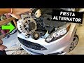 FORD FIESTA ALTERNATOR REPLACEMENT REMOVAL MK7 ST GENERATOR