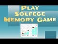 Memory game solfege pentatonic edition