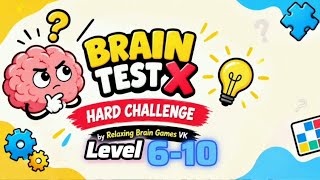 Brain test X Hard challenge level 5-10 gameplay #relaxingbraingamesvk #braintestxv screenshot 1