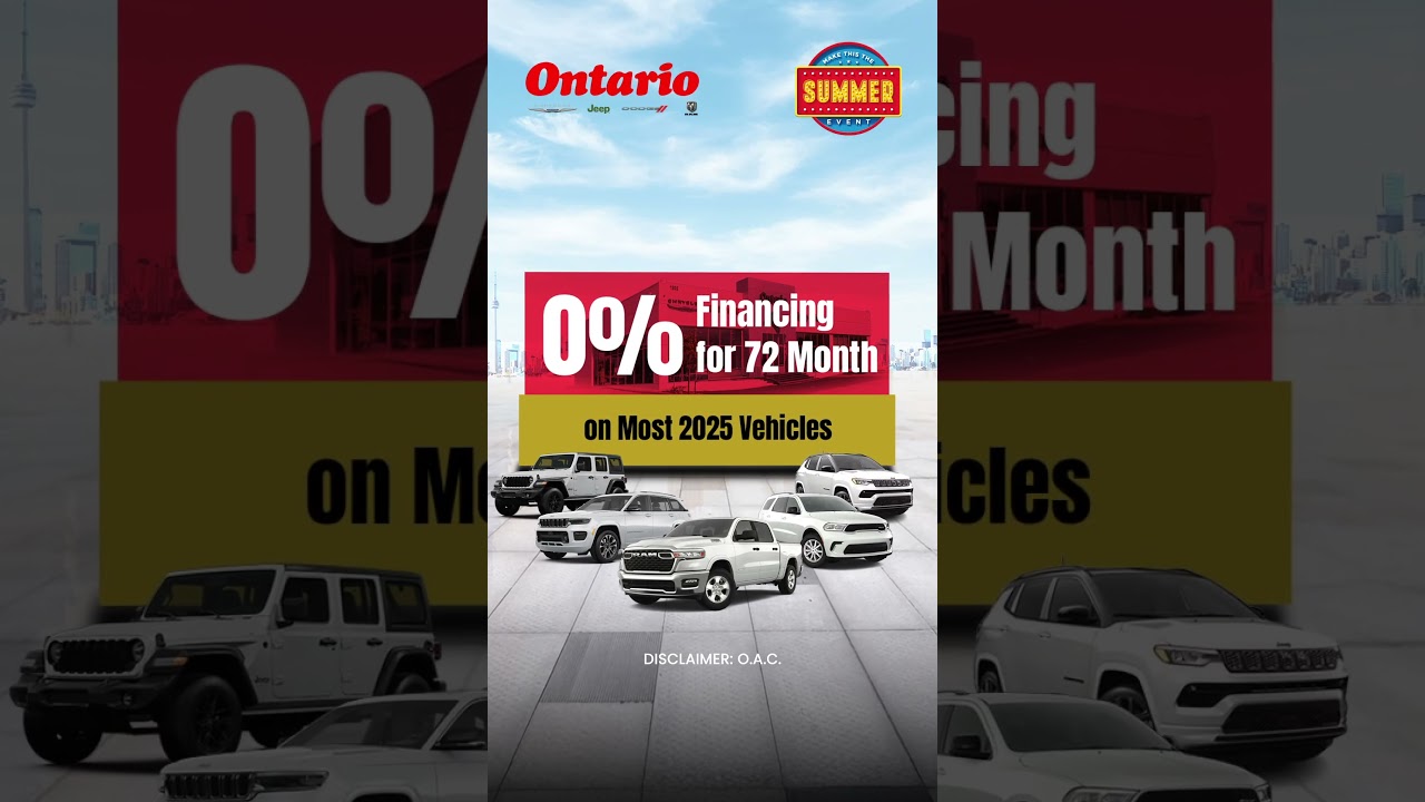 0% Financing For 72 Months On Most 2025 Vehicles
