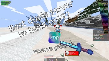 {NOT BYPASSING ANYMORE} Hacking on a Duels Server with no AntiCheat w/ FDP Client