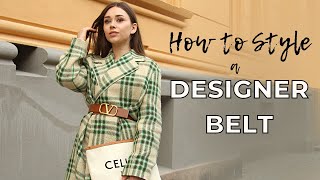 8 WINTER OUTFIT IDEAS | How to Style a Designer Belt
