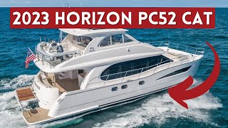 2023 Horizon PC52 Power Catamaran Tour | Boating Journey