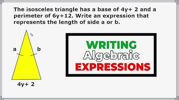 Writing Expressions - Perimeter Of An Isosceles Triangle