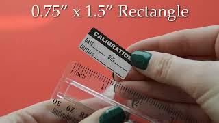 Calibration Rectangle Stickers