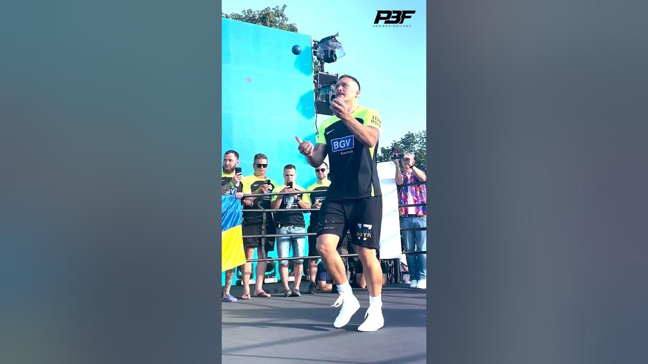 OLEKSANDR USYK INSANE JUGGLING SKILLS AHEAD OF DANIEL DUBOIS FIGHT #Shorts