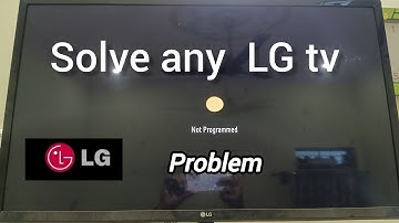 Solve LG tv not programmed problem #lgtv 