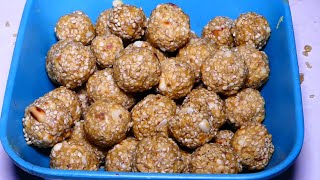 INSTANT IMMUNITY BOOSTER RECIPE | DELICIOUS SESAME SEEDS DRYFRUITS LADDU MAKING FULL VIDEO
