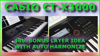 48B Casio CT X3000 SUPER CHARGED LAYERS - BONUS IDEA #casioctx
