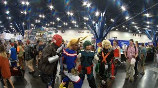 Comicpalooza 2019 in 4k - Crowd  & Cosplay