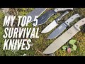 My TOP 5 Survival Knives and Why I Chose Them: Knives & Tools for Wilderness Survival