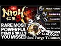 Nioh 3 - Only 0.1% of Players Found These Items - Hidden Best Weapon &amp; OP Secret Unlocks You Missed!