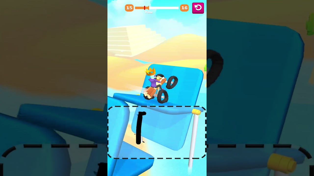 Scribble Rider ! All levels Gameplay (15) android, ios 