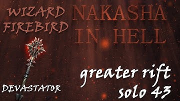 Firebird Wizard Greater Rift 43 Devastator